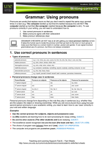 Grammar: using pronouns (74.6 KB)