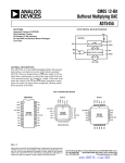 AD7545A: CMOS 12-Bit Buffered Multiplying DAC Data Sheet (Rev C, 03/2000)