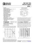 AD830: High Speed, Video Difference Amplifier Data Sheet (Rev B, 01/2003)