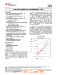 TAS5102 数据资料 dataSheet 下载