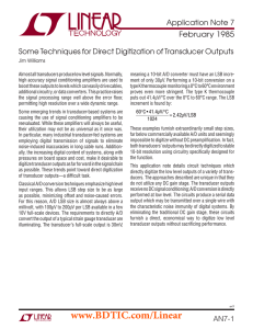 AN7 - Some Techniques for Direct Digitization of Transducer Outputs