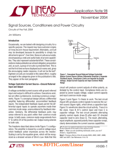 AN98 - Signal Sources, Conditioners and Power Circuitry Circuits of the Fall, 2004