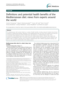 Definitions and potential health benefits of the the world
