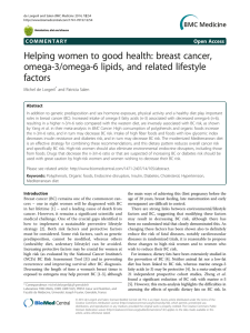 Helping women to good health: breast cancer, factors