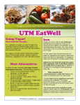 UTM EatWell Going Vegan? Iron