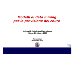 "Modelli di data mining per la previsione del churn" [PDF 607k]