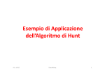 Esempio di Applicazione dell`Algoritmo di Hunt
