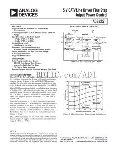 差分放大器系列AD8325 数据手册DataSheet 下载