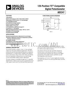 AD5247 数据手册DataSheet下载