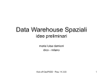 Data warehouse spaziali