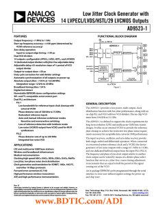 AD9523-1 英文数据手册DataSheet 下载