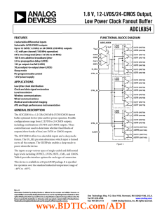 ADCLK854 数据手册DataSheet 下载