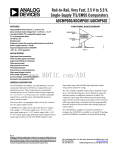 比较器系列ADCMP600 数据手册DataSheet 下载