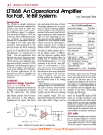 Nov 1998 LT1468: An Operational Amplifier for Fast, 16-Bit Systems