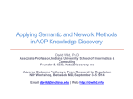 Applying Semantic and Network Methods in AOP Knowledge Discovery