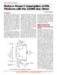 Dec 2001 Reduce Power Consumption of DSL Modems with the LT1969 Line Driver