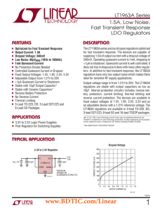 LT1963A Series - 1.5A, Low Noise, Fast Transient Response LDO Regulators