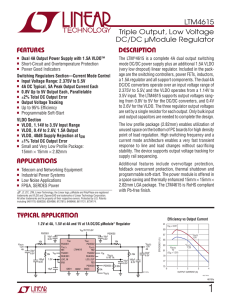 LTM4615 - Triple Output, Low Voltage DC/DC uModule Regulator