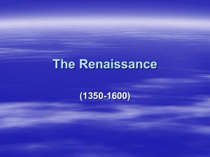 The Renaissance (1350-1600)