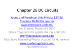 Chapter 26 DC Circuits