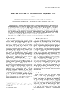 Stellar dust production and composition in the Magellanic Clouds F. Kemper