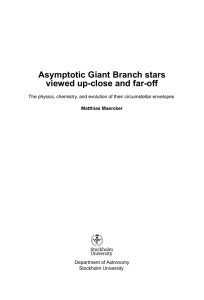 Asymptotic Giant Branch stars viewed up-close and far-off
