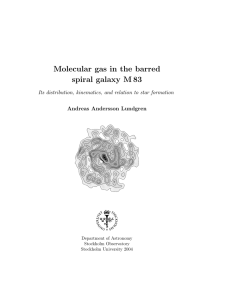 Molecular gas in the barred spiral galaxy M 83 Andreas Andersson Lundgren