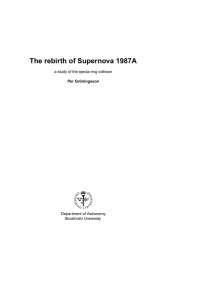 The rebirth of Supernova 1987A a study of the ejecta-ring collision