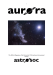 The Official Magazine of the University Of St Andrews Astronomical Society 1