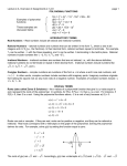 Lecture on Polynomial Functions