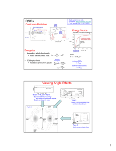 QSOs . Continuum Radiation Energy Source