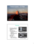 Telescopes—3 Feb