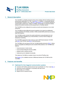 TJA1080A 1. General description FlexRay transceiver