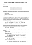 Pagine dinamiche PHP e connessioni a database MySQL