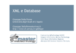 XML e Database - University of L`Aquila