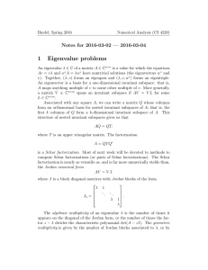 Why eigenvalue problems?