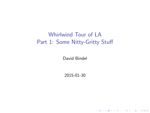 Whirlwhind review of LA, part 1