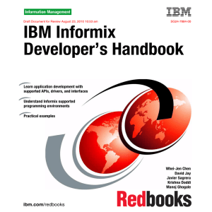 IBM Informix Developer’s Handbook Front cover