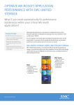 OPTIMIZE MICROSOFT APPLICATION PERFORMANCE WITH EMC UNIFIED STORAGE