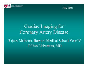 Cardiac Imaging for Coronary Artery Disease