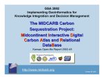 The MIDCARB Carbon Sequestration Project: M idcontinent