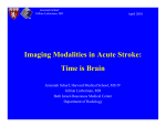 Imaging Modalities in Acute Stroke: Time is Brain