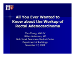 All You Ever Wanted to Know about the Workup of Rectal Adenocarcinoma