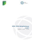 ECDL / ICDL Using Databases Level 1 Syllabus Version 1.0 (UK)