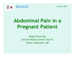 Abdominal Pain in a Pregnant Patient