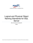 Logical and Physical Object Naming Standards for SQL Server