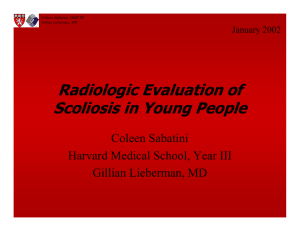 Radiologic Evaluation of Scoliosis in Young People