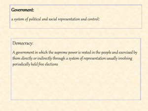 Government: Democracy: