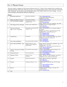 Gr. 11 Physics Forces