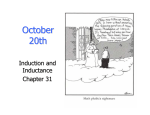 October 20th Induction and Inductance